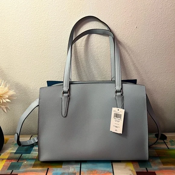 š©µšš©µNWT Two Tone Blue Coach Carryall š©µšš©µ - Picture 13 of 13